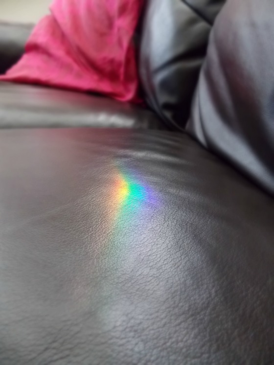 Rainbow on the sofa